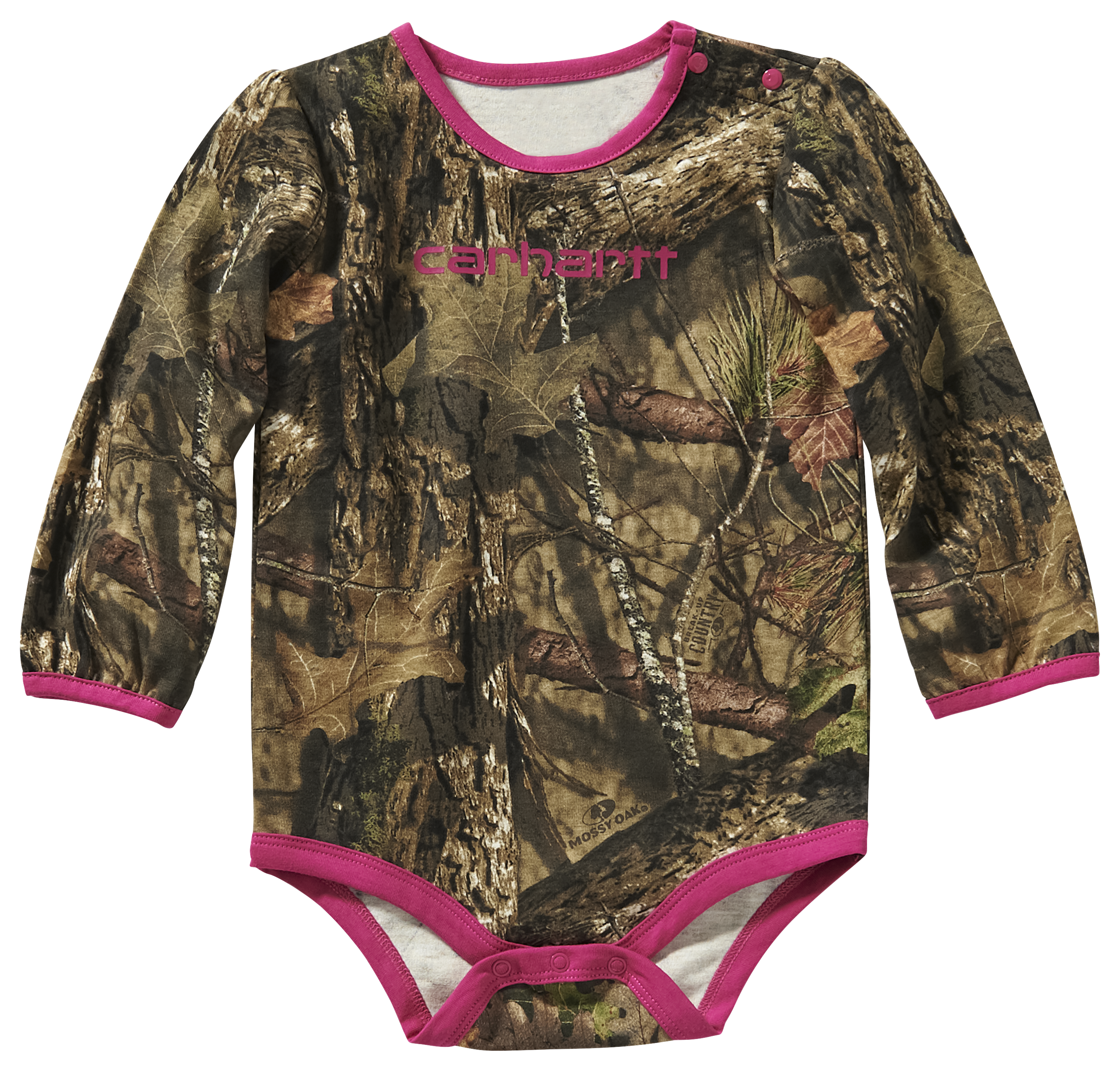 Carhartt Mossy Oak Camo Long-Sleeve Bodysuit for Baby Girls | Cabela's